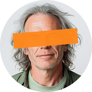 a mugshot of a person with their identity obscured